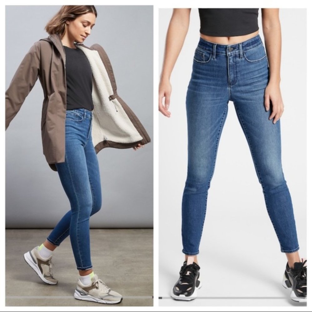 Athleta Sculptek Ultra Skinny Jean Pant in True Blue Size 4